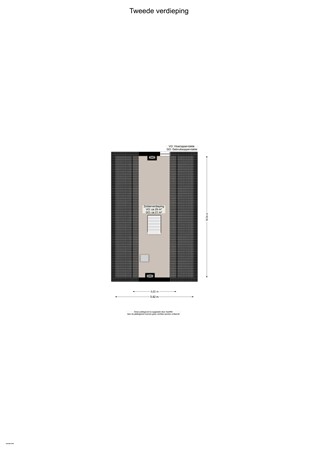 Floorplan - Middellaan 2, 9861 CA Grootegast